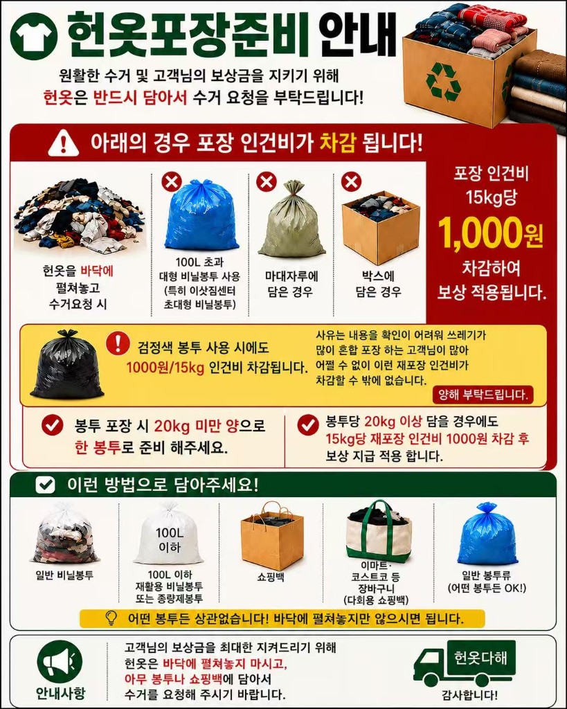 헌옷 수거 안내 2/5